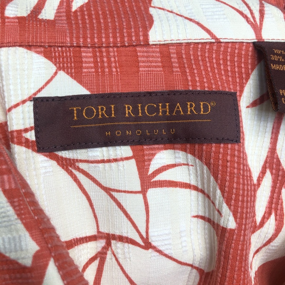 TORI RICHARD Hawaiian Short Sleeve Shirt Large - Picture 4 of 9